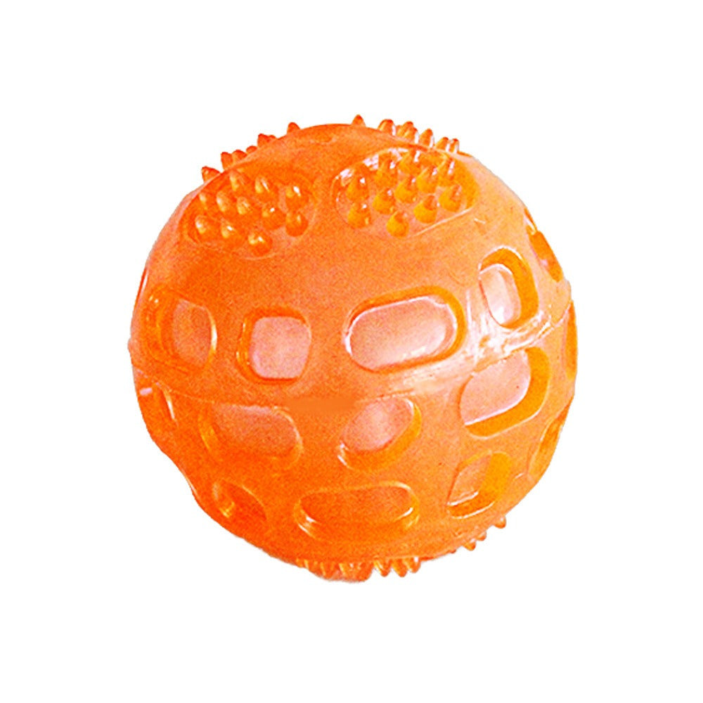 Bite resistant TPR pet toy interactive dog grinding pet ball sound cleaning dog toy