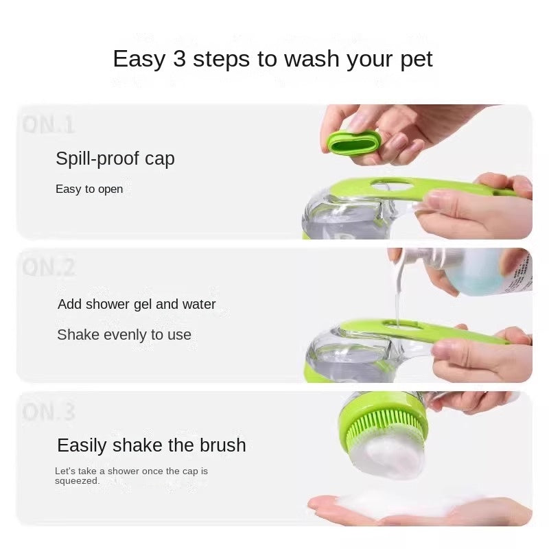 Pet Dog Bath Brush Cat Bath Brush Silicone Massage Shower Tool for Dogs Pet Supplies
