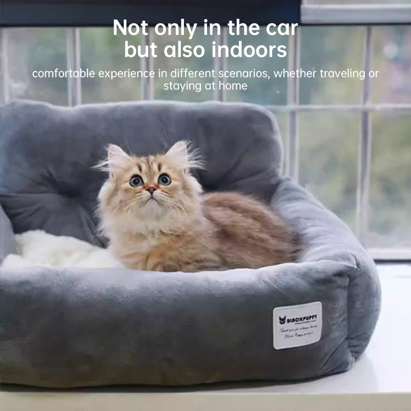 Foldable Pet Car Seat Hammock for Dogs and Cats - Safe Travel Carrier