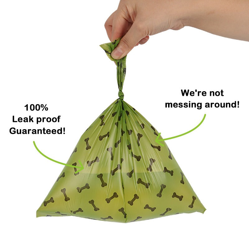18 rolls of pet litter bags for picking up dog poop and garbage