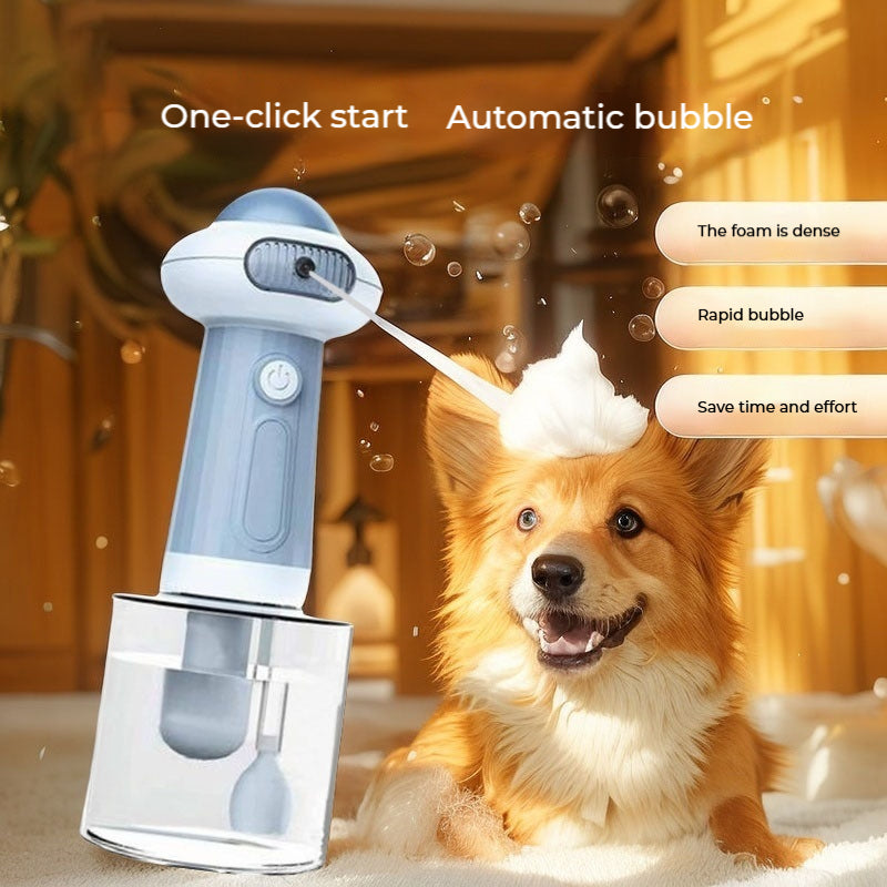 Pet Cleaning Bathing Automatic Pet Shower Foaming Machine Cat Dog Bath Solution Foaming Machine Electric Bubble Machine